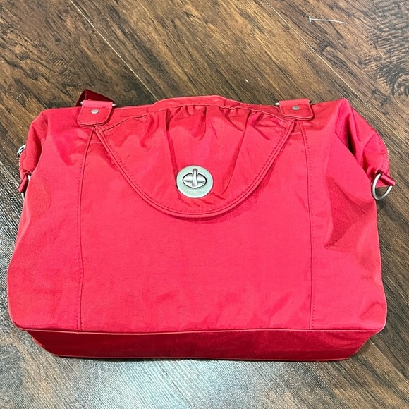 Baggallini Handbags - BAGGALLINI laptop travel bag. Red 12”x13” Nylon convertible with many pockets